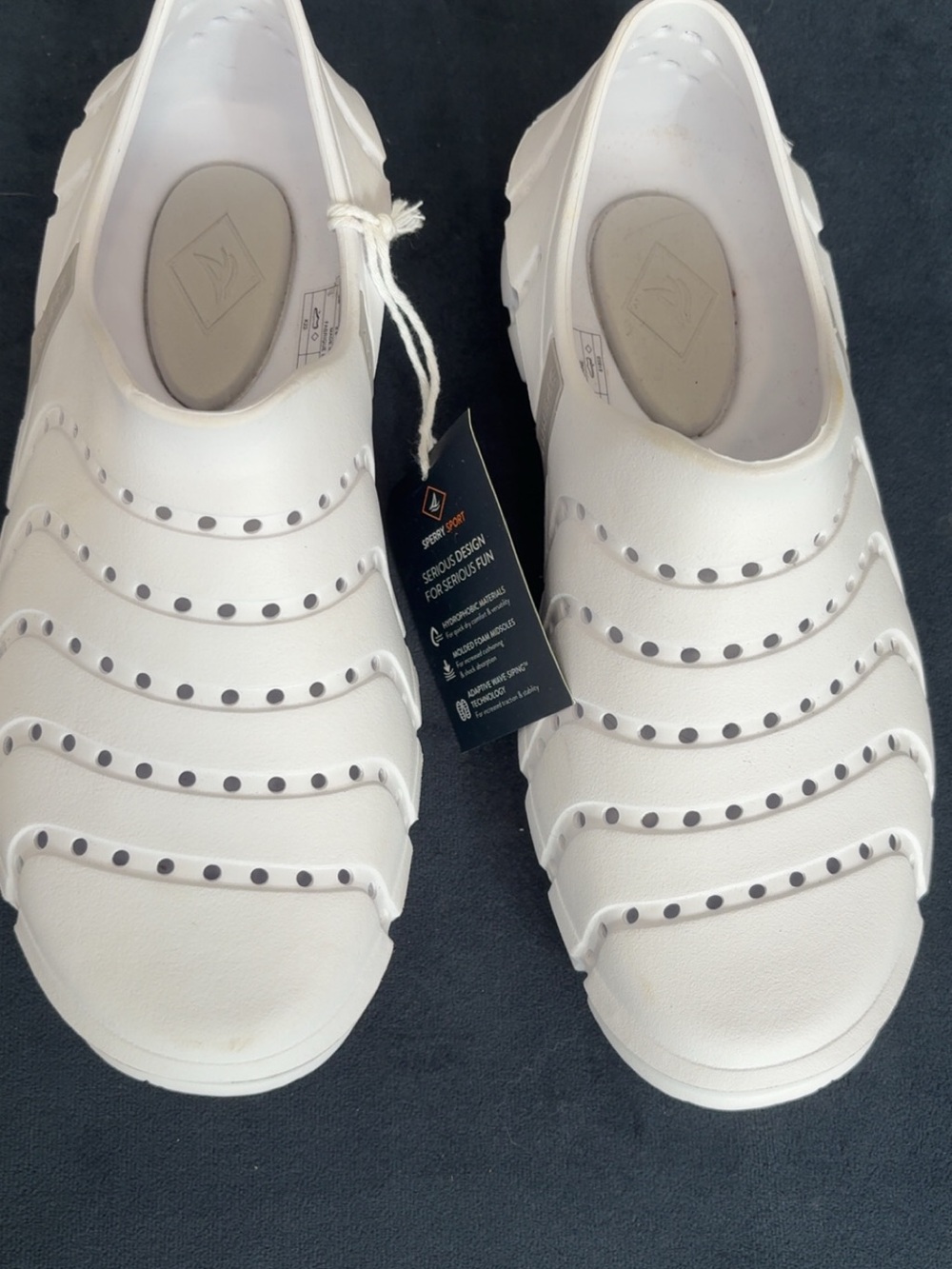 Sperry Sport White and Orange Tagged Water Shoe